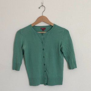 Merona | Green Button-up Cardigan